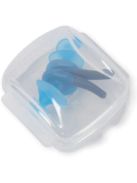 Speedo Biofuse Earplugs - USA Charcoal/Pool - Image 4
