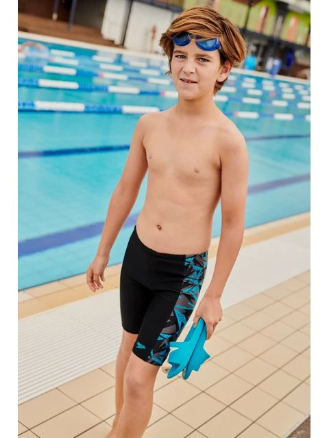 Speedo Panel Jammers - Bolt/Dove Grey - Image 8