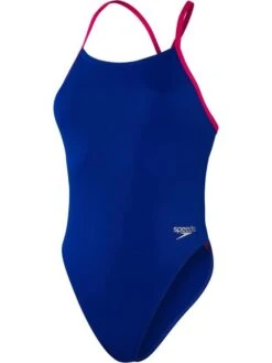 Speedo Tie Back One Piece - Chroma Blue/Electric Pink