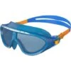 Speedo Junior Biofuse Rift Swim Mask - Blue Tint/Orange