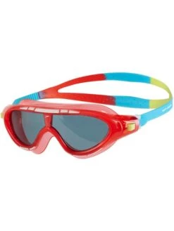 Speedo Junior Biofuse Rift Swim Mask - Smoke/Lava Red/Japan Blue