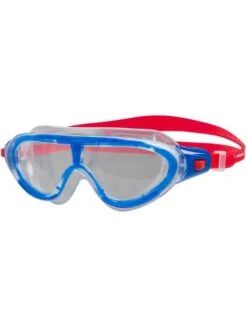 Speedo Junior Biofuse Rift Swim Mask - Clear/Red/Blue