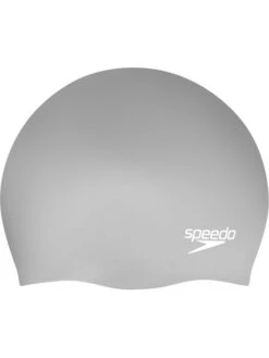 Speedo Long Hair Swim Cap - Silver