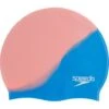 Speedo Multi Colour Swim Cap - Bondi Blue/Neon Fire