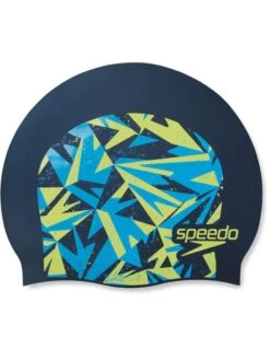Speedo Boom Junior Swim Cap - Pool/Bright Zest