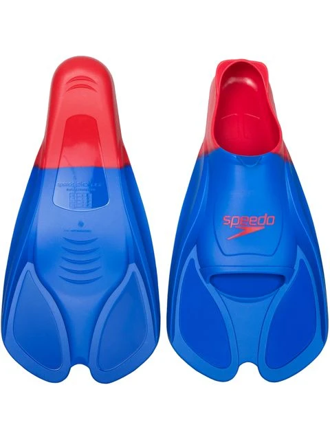 Speedo Biofuse Training Fins - Blue Flame & Fire - Image 2