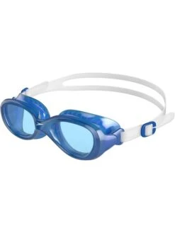 Speedo Futura Classic Junior Tinted Goggles - Clear & Neon Blue