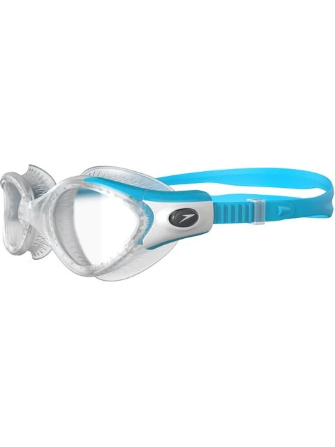 Speedo Futura Biofuse Flexiseal Female Clear Goggles - Turquoise & Clear - Image 2