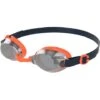 Speedo Jet Junior Goggles - Chrome Mirror/Navy/Volcanic Orange