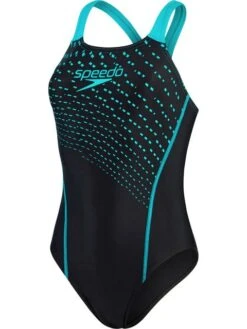 Speedo Medley One Piece - Black/Aquarium