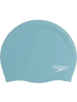 Speedo Plain Moulded Swim Cap - Sage