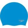 Speedo Plain Moulded Swim Cap - Blue/Chrome