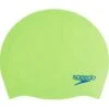 Speedo Junior Plain Moulded Swim Cap - Citrus Green/Beautiful Blue