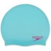 Speedo Junior Plain Moulded Swim Cap - Tile/Magenta