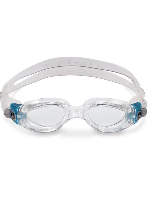 Aqua Sphere Kaiman Compact Clear Goggles - Clear & Turquoise - Image 2