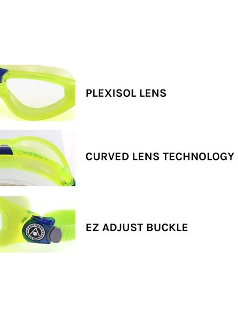 Aqua Sphere Seal Kid 2.0 Clear Swim Mask - Lime - Image 6