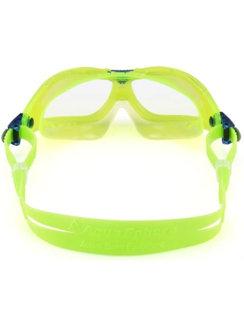 Aqua Sphere Seal Kid 2.0 Clear Swim Mask - Lime - Image 4
