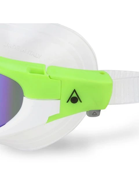 Aqua Sphere Vista Pro Titanium Mirror Goggles - Green & White - Image 6