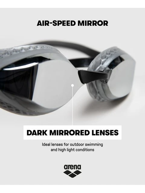 Arena Airspeed Mirror Goggles - Silver & Blue - Image 14
