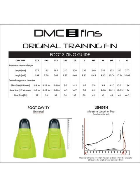DMC Fins Original Fins - Green & Charcoal - Image 4