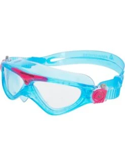 Aqua Sphere Vista Junior Swim Mask - Clear/Turquoise/Pink