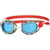 Zoggs Predator Goggles Small Fit - Blue Tint/White/Red