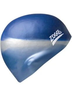 Zoggs Multicolour Swim Cap - Blue/Silver