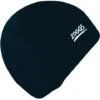 Zoggs Junior Plain Swim Cap - Black