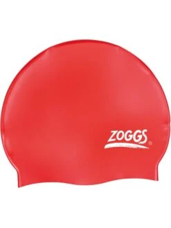 Zoggs Plain Swim Cap - Red