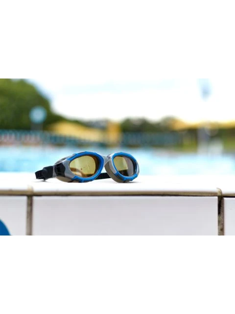 Zoggs Predator Flex Polarized Ultra Reactor Goggles Small Fit - Copper/Blue/Silver - Image 14