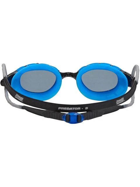 Zoggs Predator Goggles Small Fit - Smoke/Blue/Black - Image 3