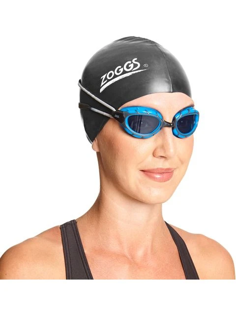 Zoggs Predator Goggles Small Fit - Smoke/Blue/Black - Image 6