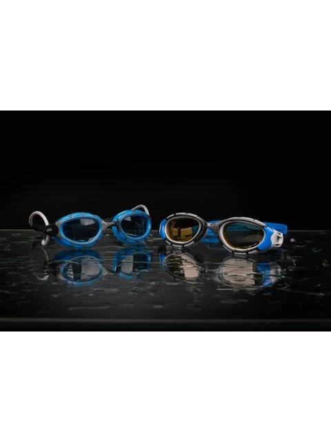 Zoggs Predator Goggles Small Fit - Smoke/Blue/Black - Image 11